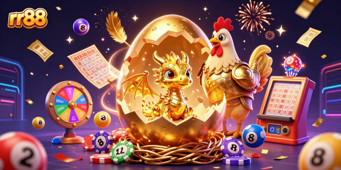 Experience gaming excitement with rr88 as a baby dragon unveils a treasure of casino thrills and prizes.