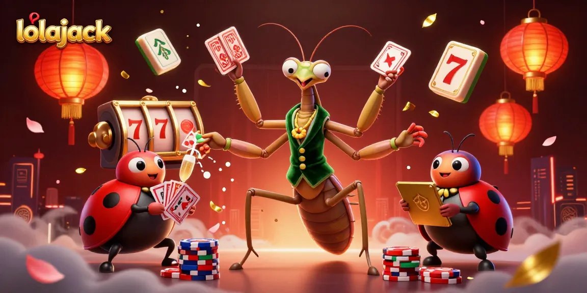 Experience winning gameplay at lolajack casino with vibrant, animated 3D characters and gaming elements.