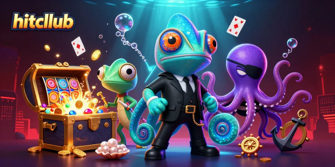 Engage in thrilling adventures with hitcllub's lively casino atmosphere featuring colorful characters and vibrant elements.